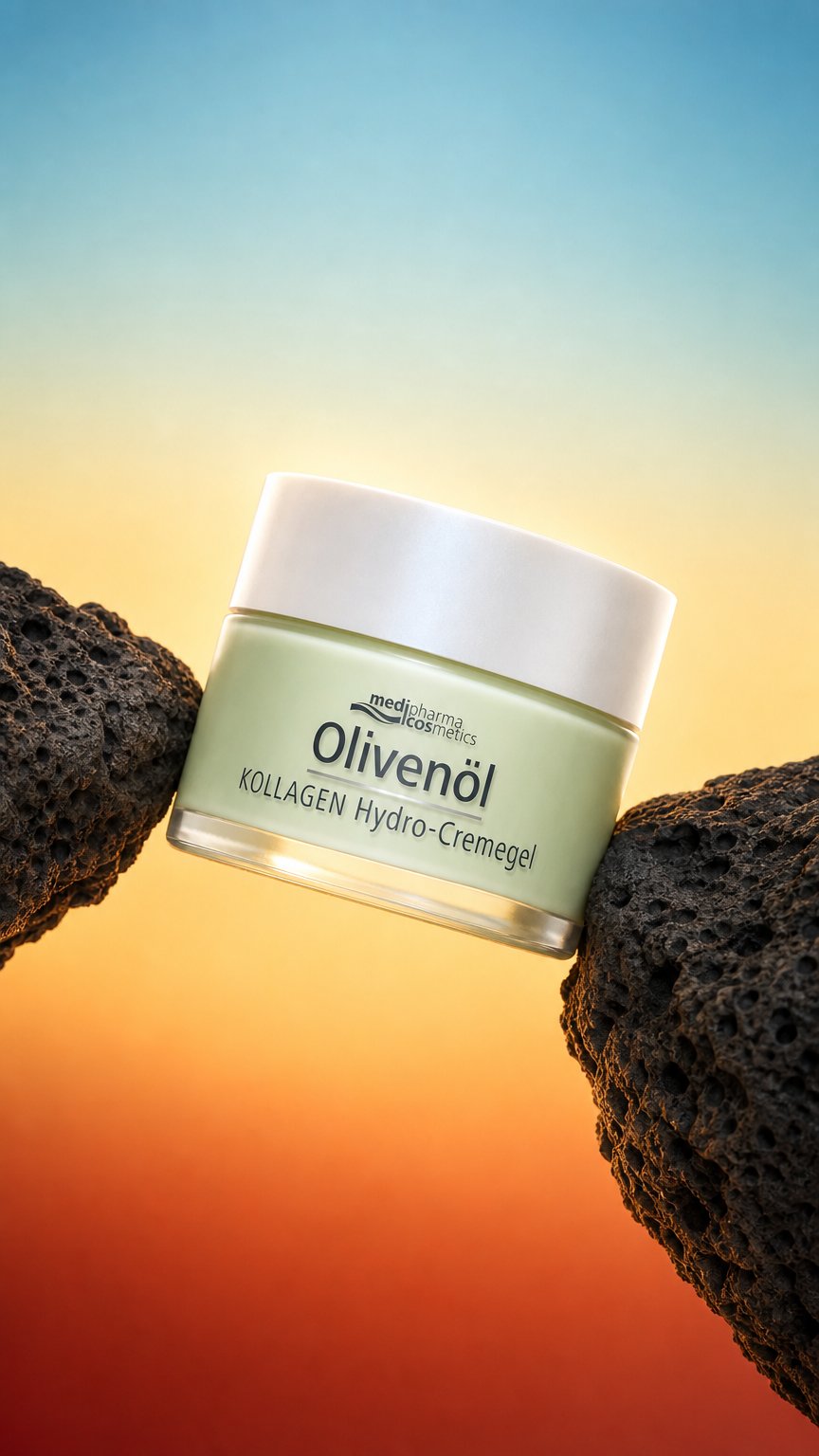 AI product shot of Olivenöl KOLLAGEN Hydro-Cremegel