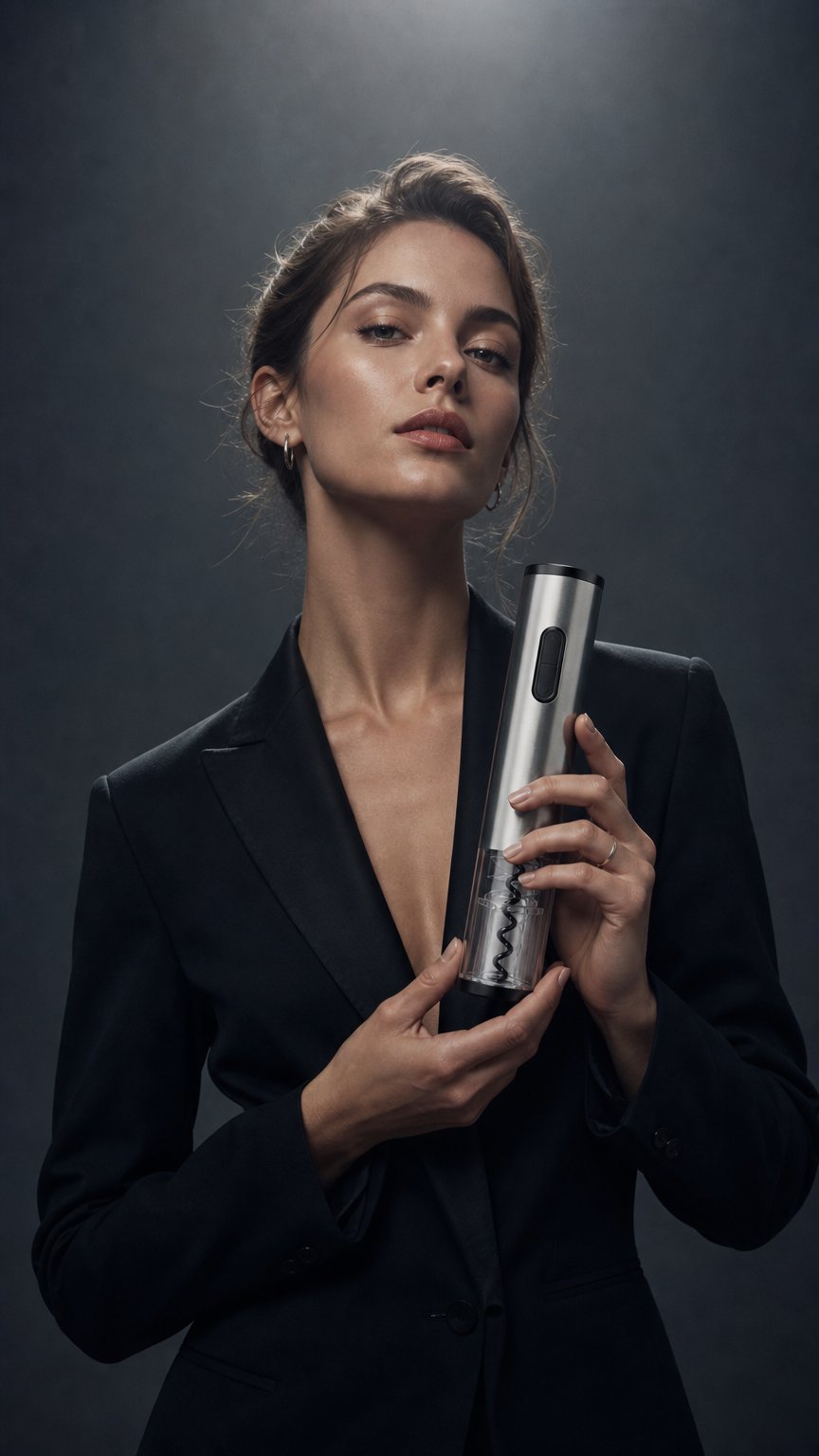 AI product shot of Click & Cheers | Elektrischer Weinöffner