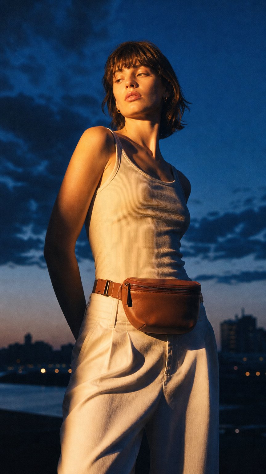 AI product shot of Kibou Wallet Bag - Brown