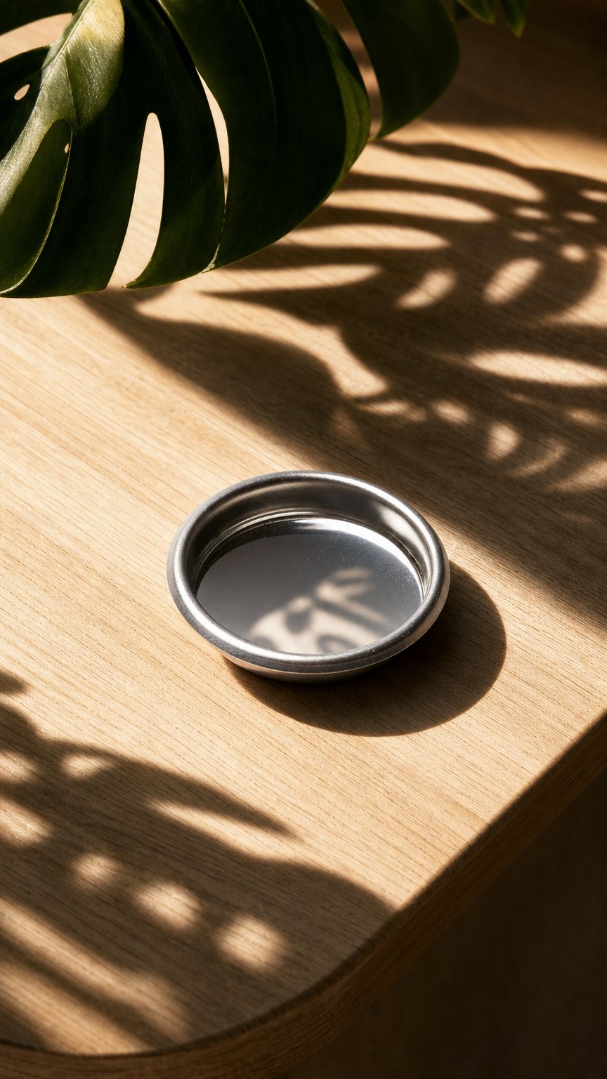AI product shot of 58mm Stainless Steel Blind Basket