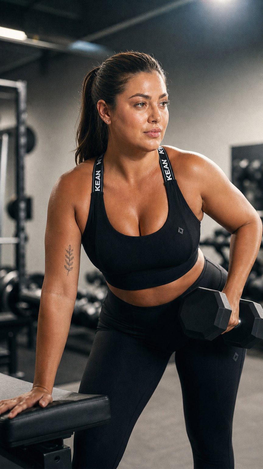 AI product shot of Edge Sports Bra Black