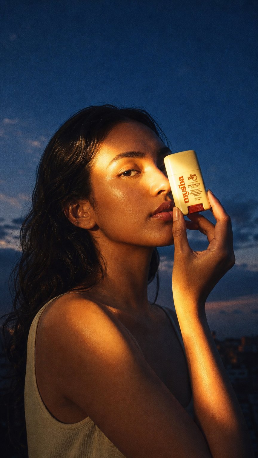 AI product shot of SunBop Sunscreen Stick