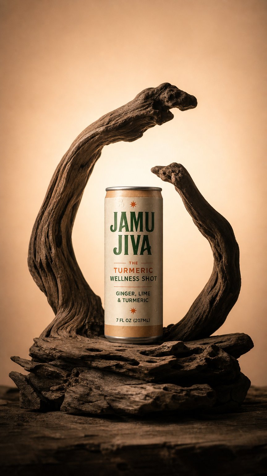AI product shot of Jamu Jiva