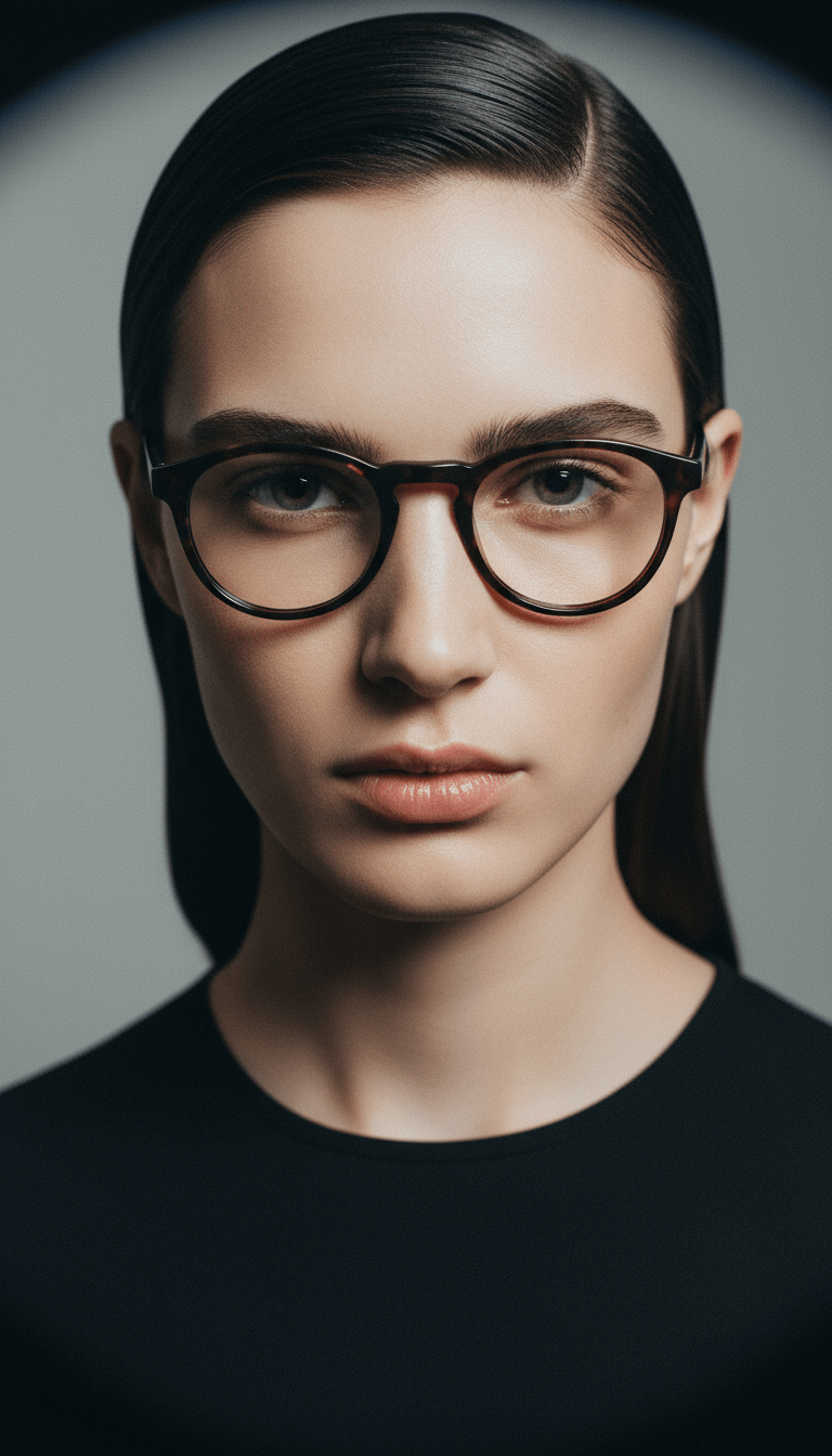 AI product shot of Elie.A Brown / Havana - Blue Light