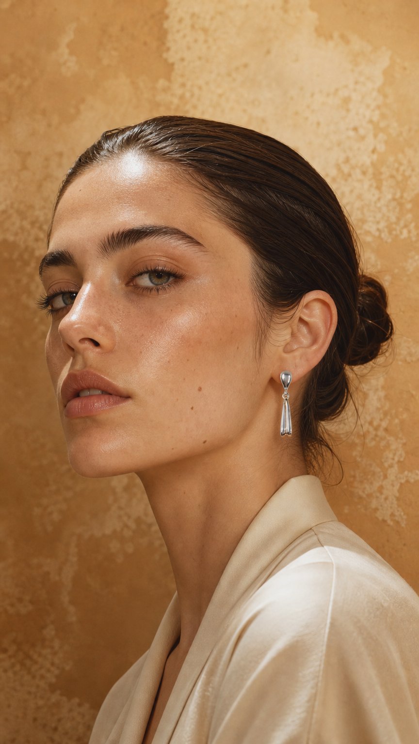 AI product shot of TASSEL DROP EARRING IN STERLING SILVER