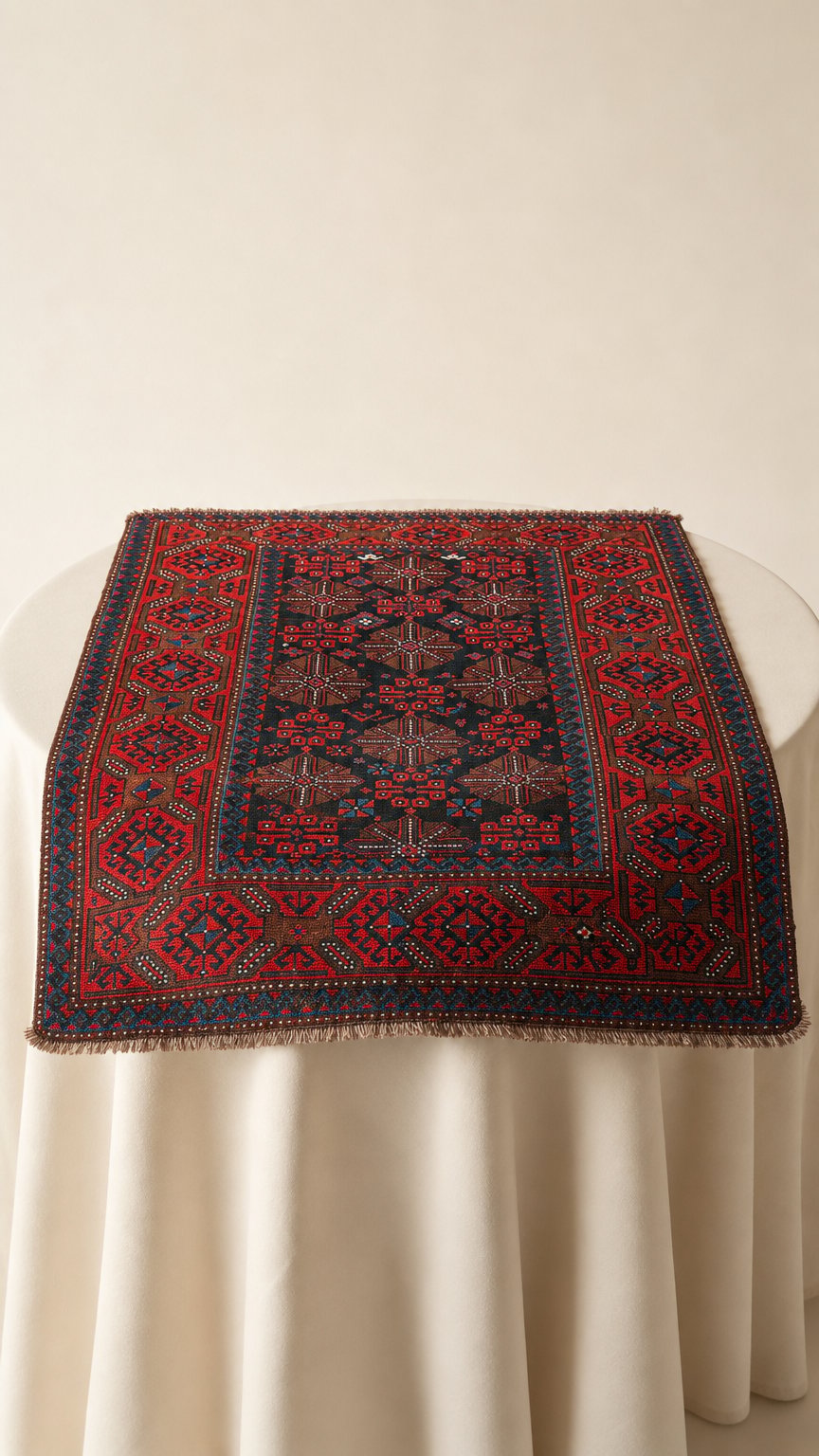 AI product shot of Tribal Rug 200×130 トライバルラグ 26051109