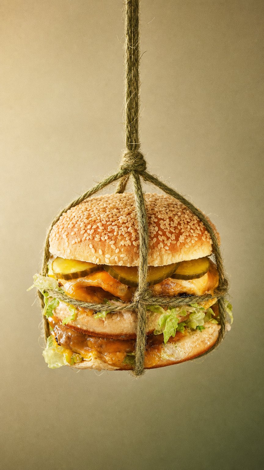 AI product shot of Deux Luxe Wagyu Meat Burgers