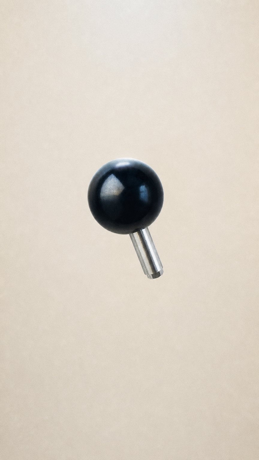 AI product shot of DIN Ball knob