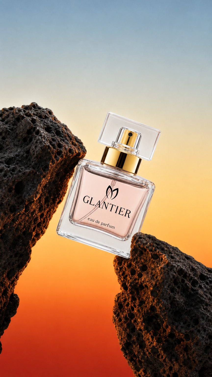 AI product shot of Glantier Parfum 401 - Lacoste ihlette - Lacoste pour Femme