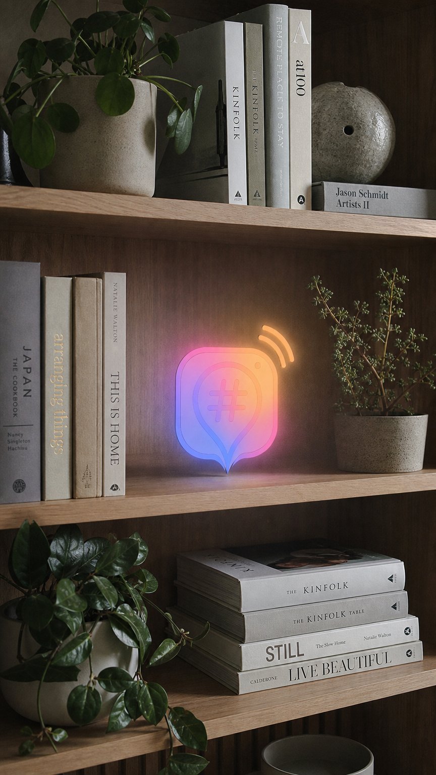 AI product shot of Best Instagram Hashtags for Candles Brands