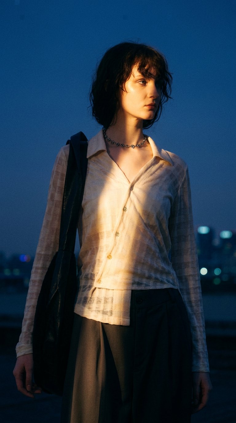 AI product shot of BIAS KNITTED SHIRT