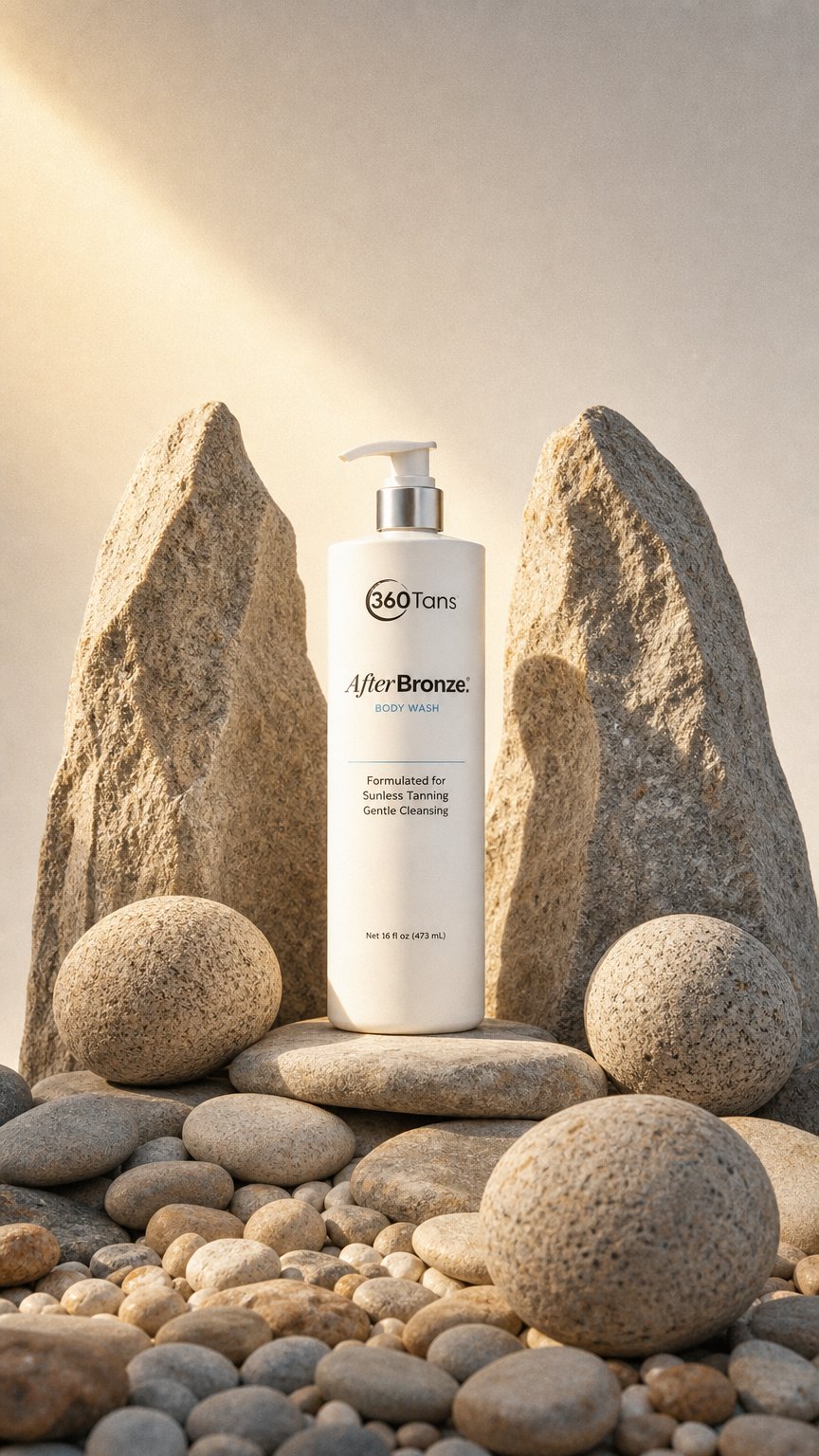 AI product shot of After Bronze Body Wash