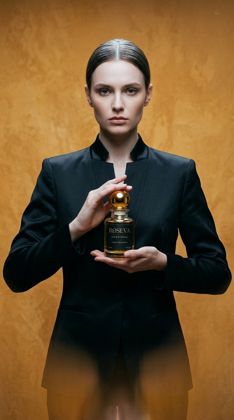 AI product shot of NIOR ÉTERNEL Extrait de Parfum