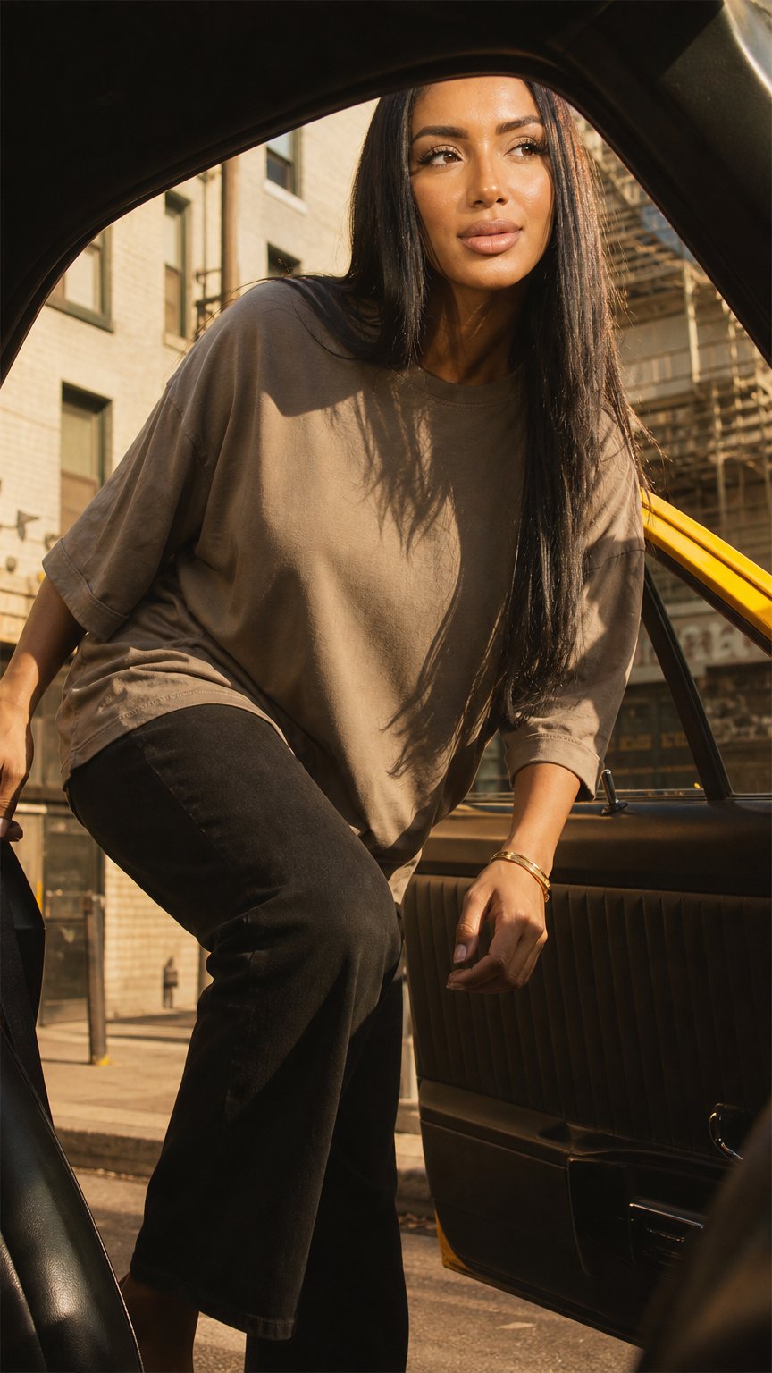 AI product shot of Oversized T-Shirt