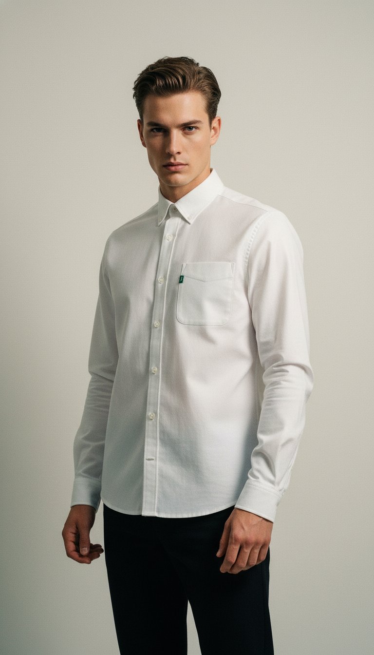 AI product shot of DIALLO CLASSIC OXFORD SHIRT