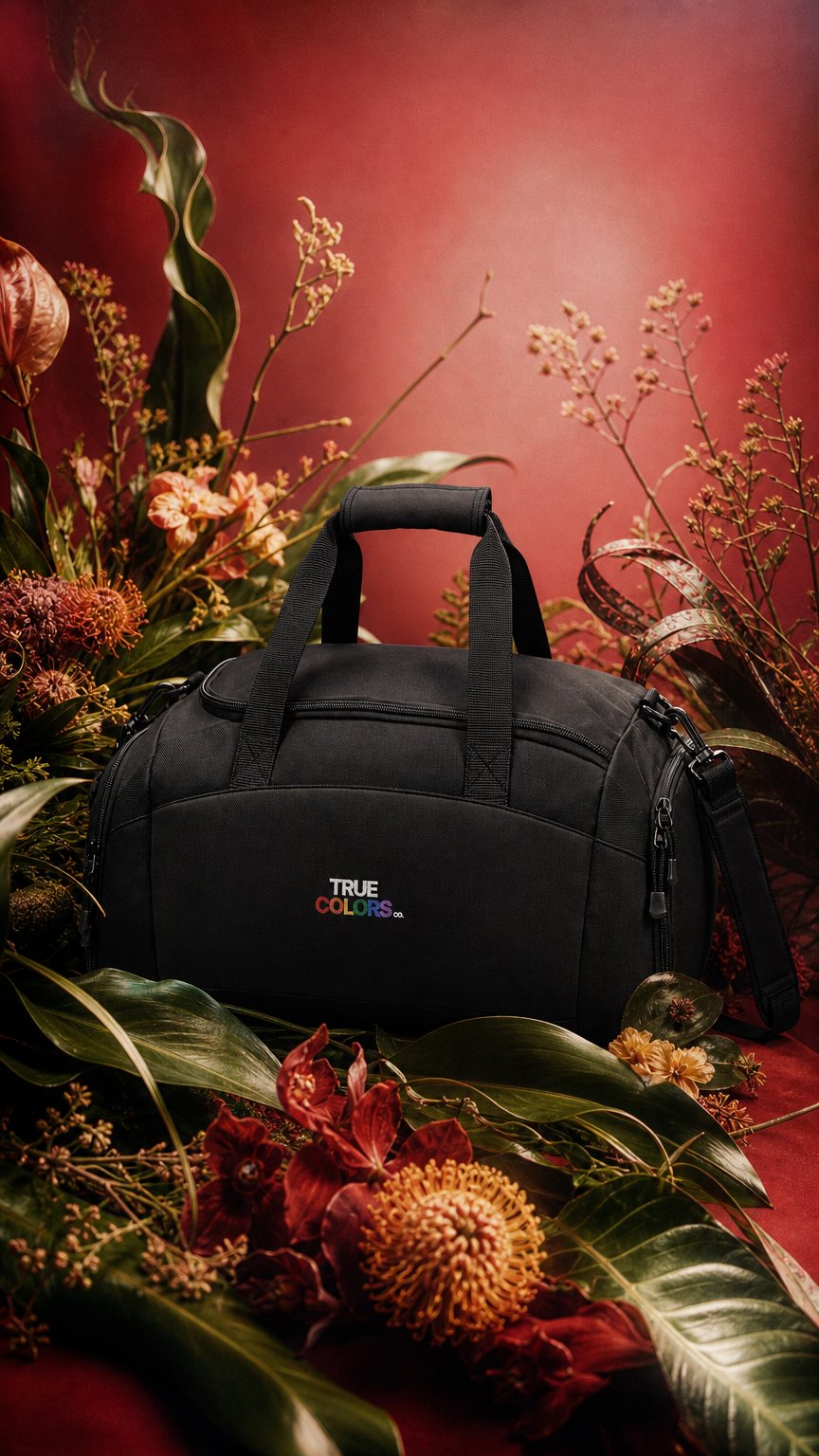 AI product shot of Gym Bag - Black