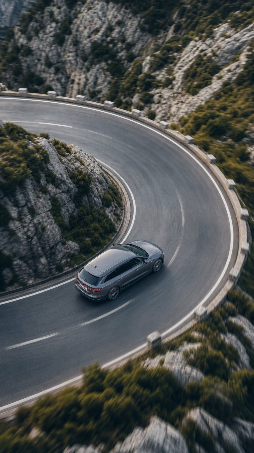 AI product shot of A6 Avant e-tron