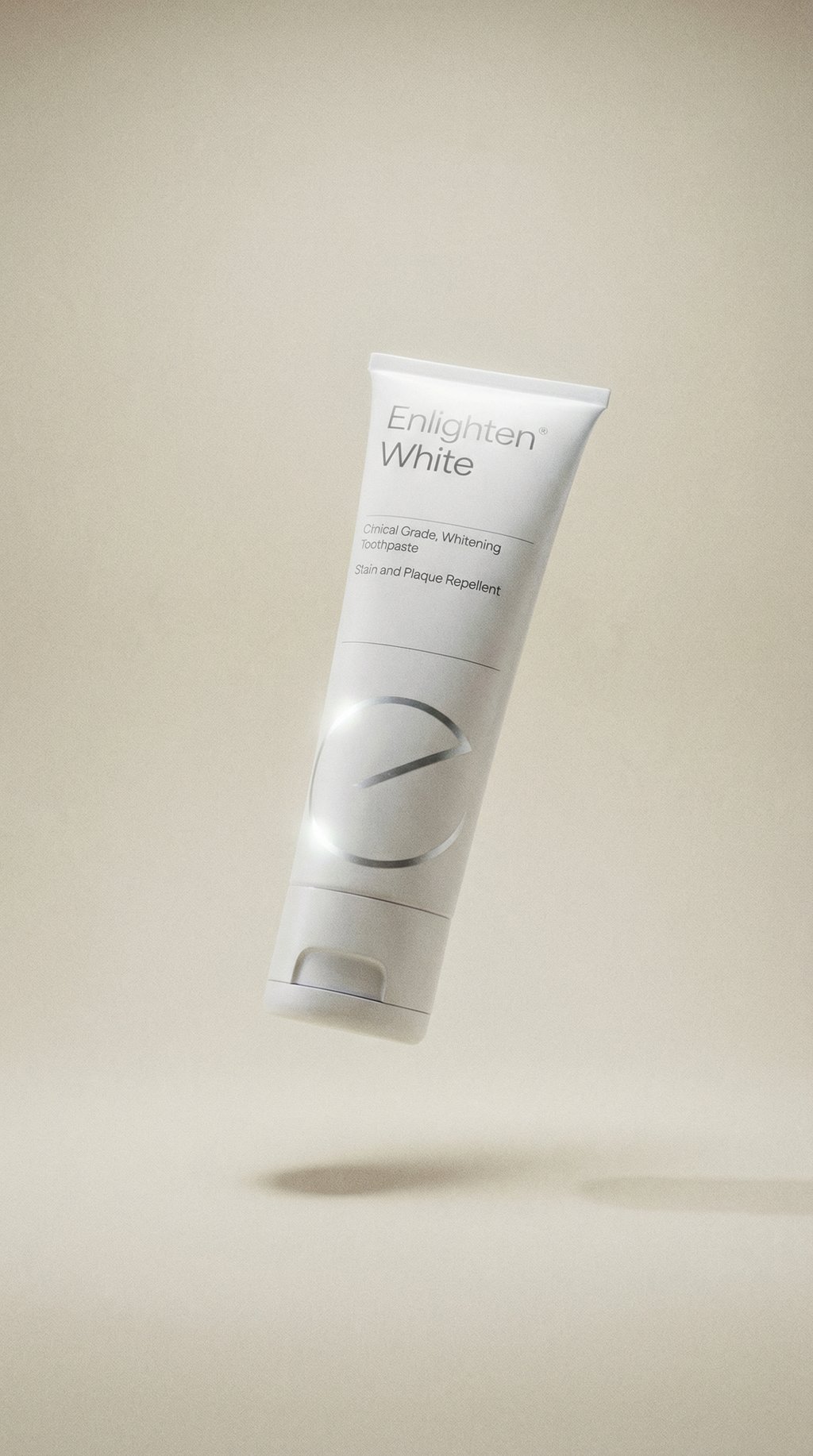 AI product shot of Enlighten White Toothpaste