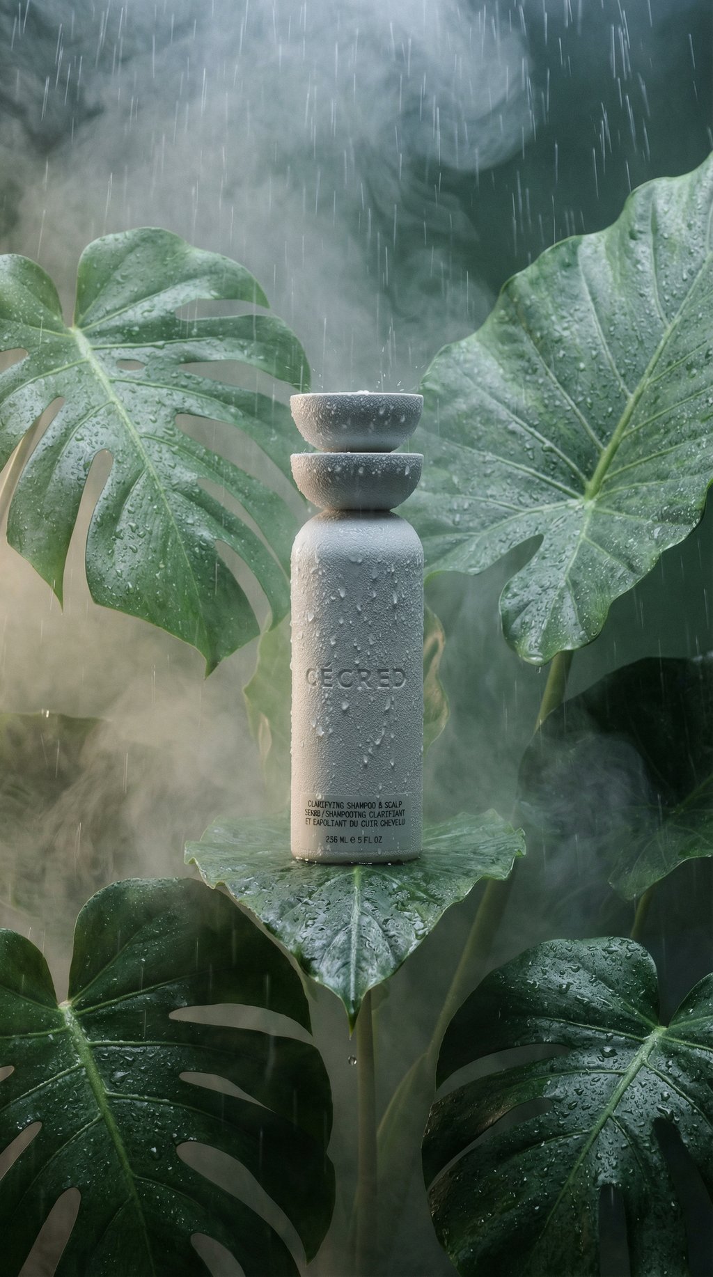 AI product shot of Clarifying Shampoo & Scalp Scrub