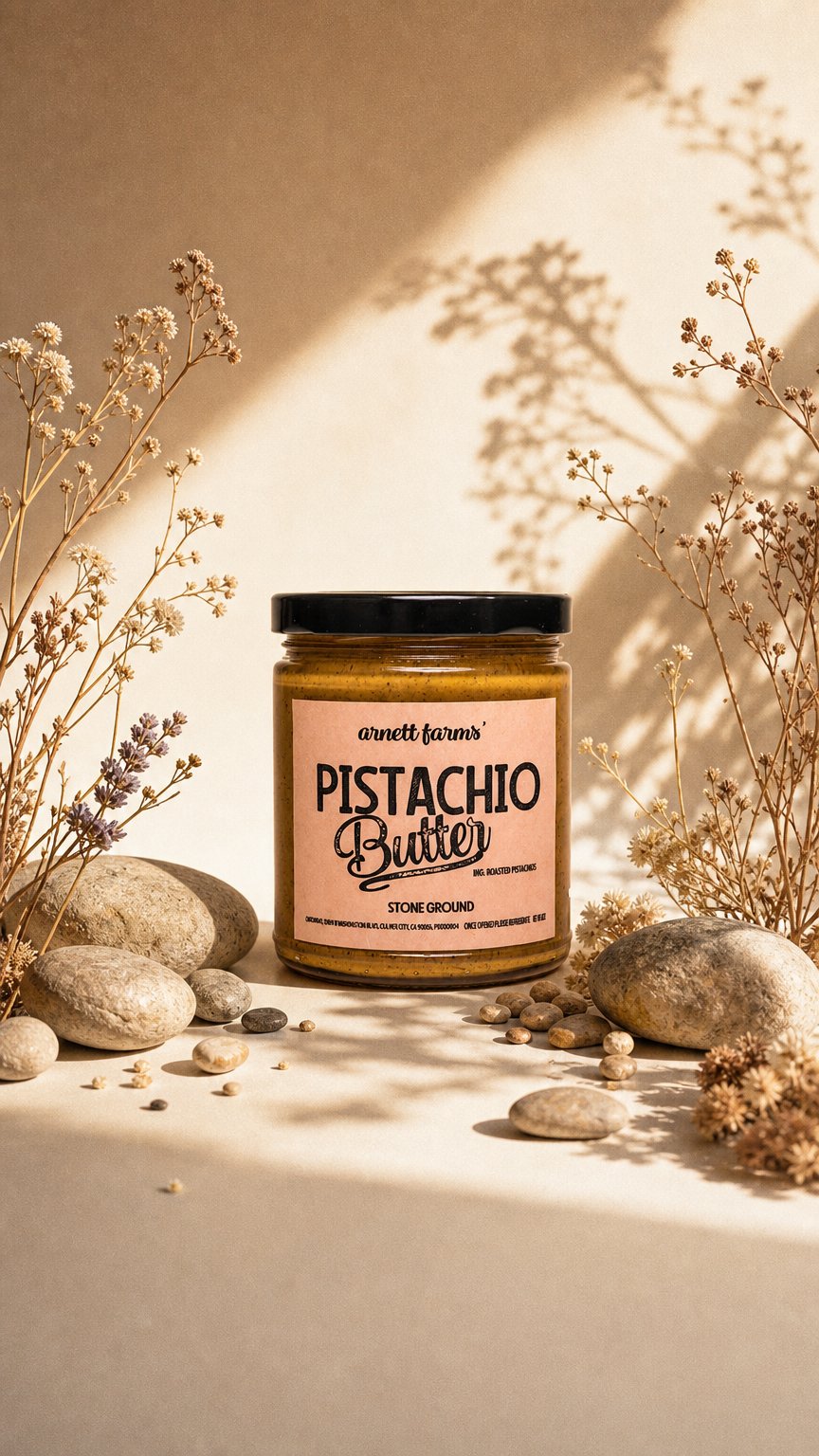 AI product shot of Pistachio Butter