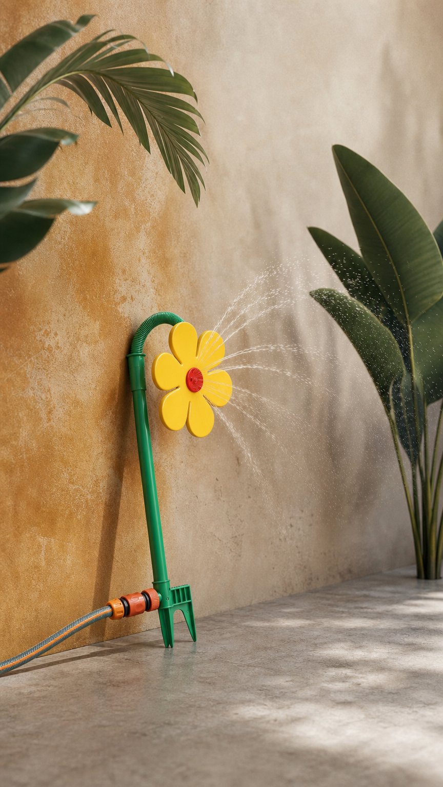 AI product shot of Happy Flower Sprinkler Toy