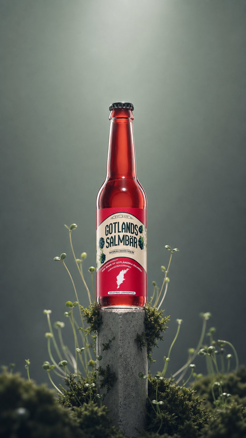 AI product shot of Gotlands Salmbär