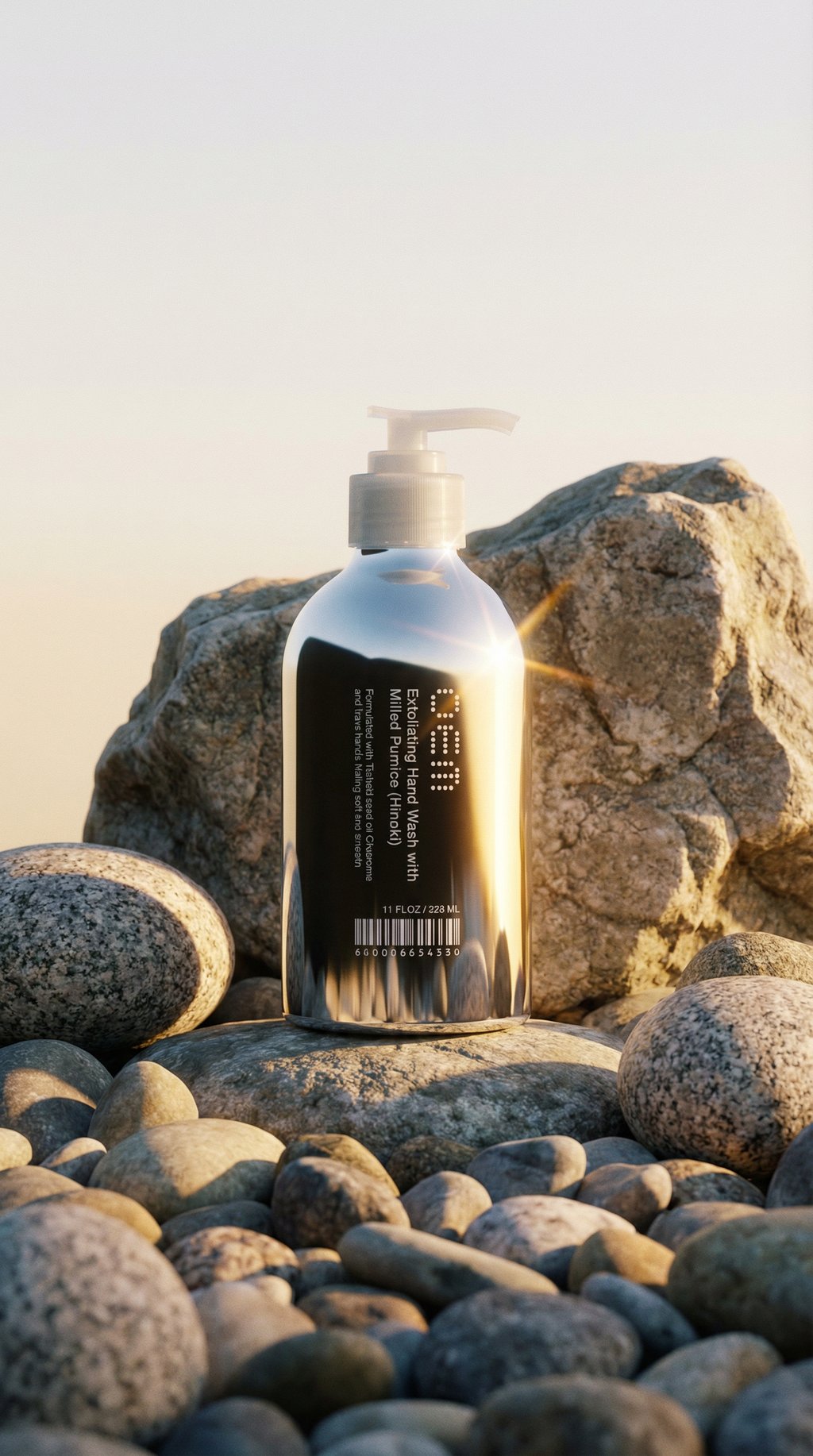 AI product shot of Exfoliating Hand Wash (Hinoki)