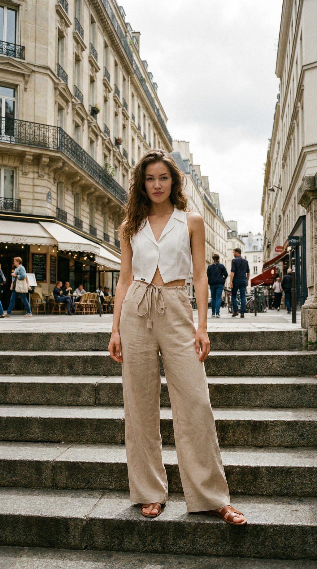 AI product shot of Luna Essential Hemp Vest