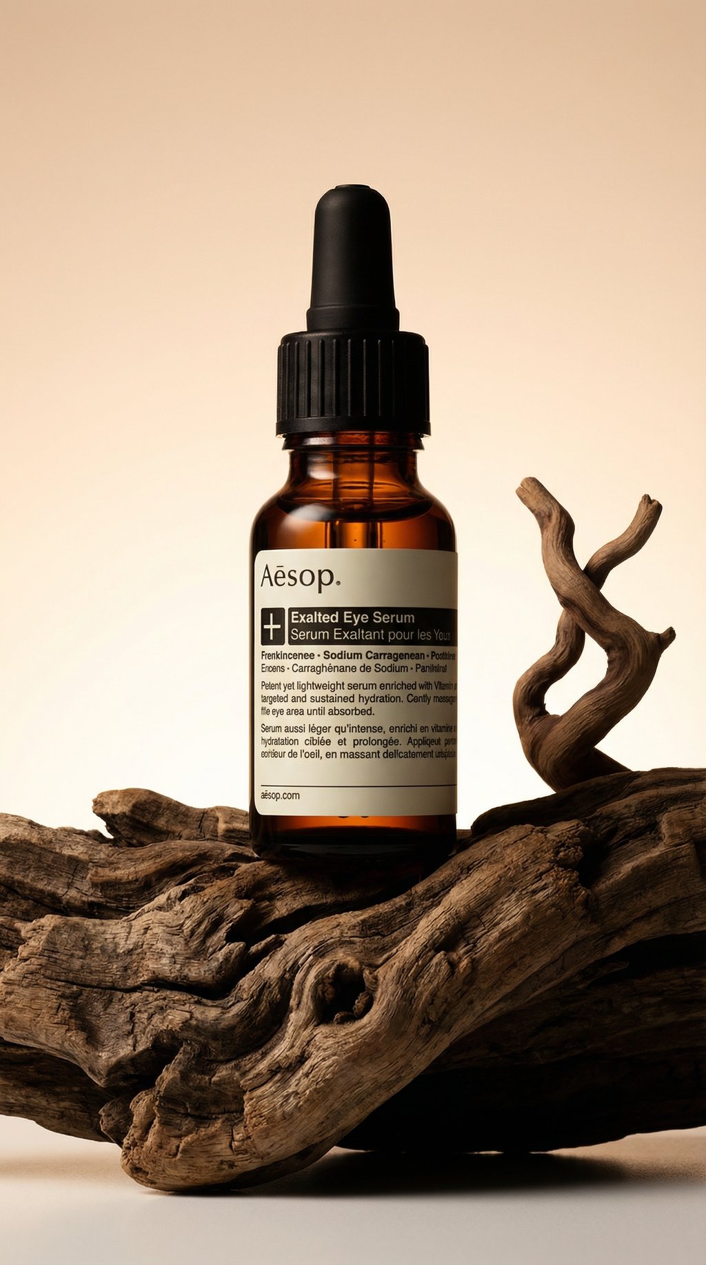 AI product shot of Exalted Eye Serum