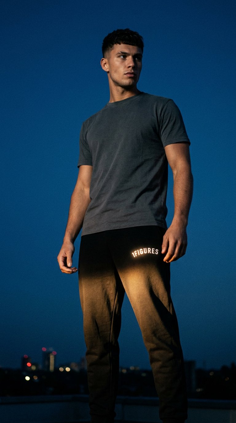 AI product shot of ARC LOGO SWEATPANTS