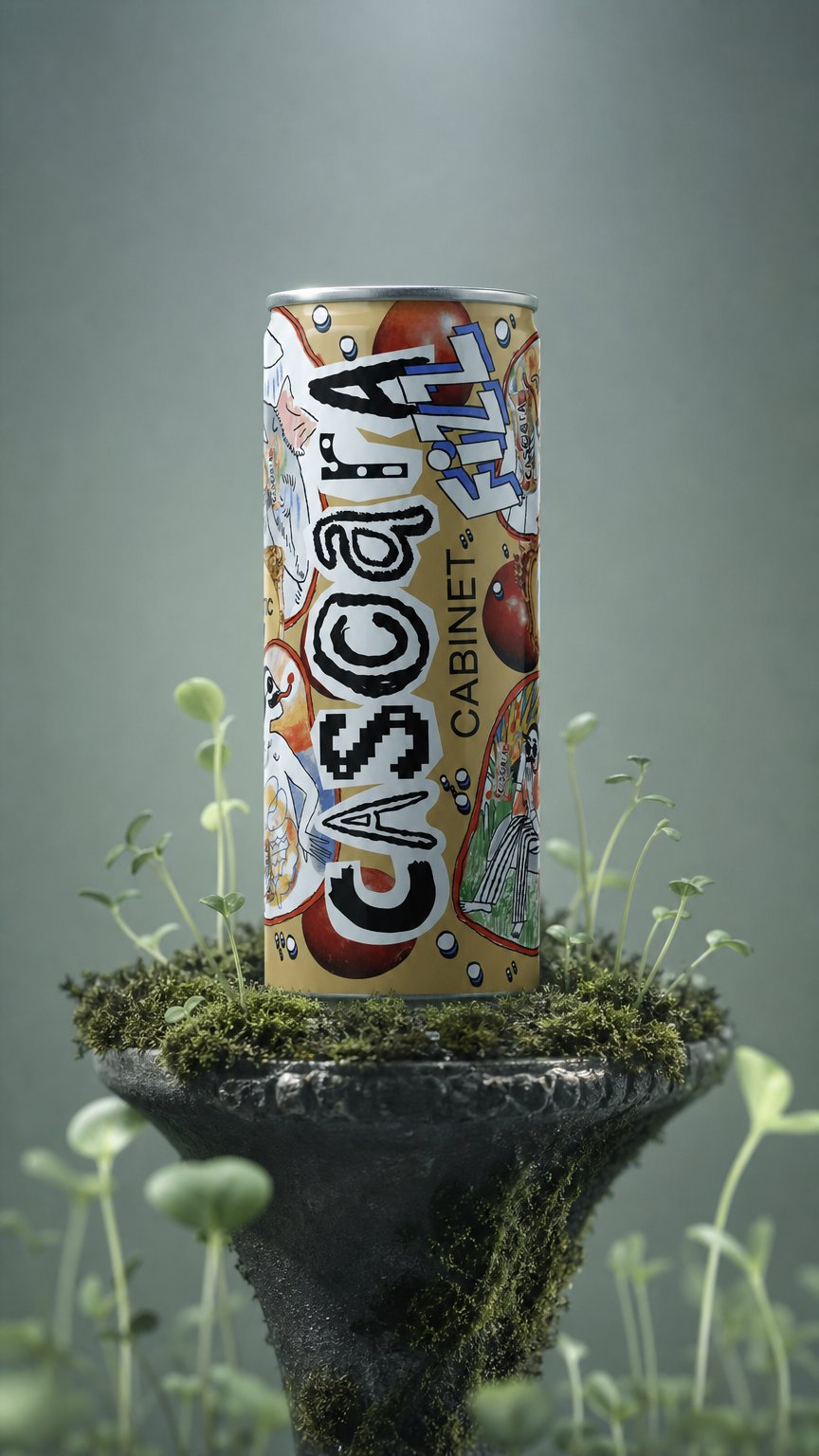AI product shot of Cascara Cabinet Fizz
