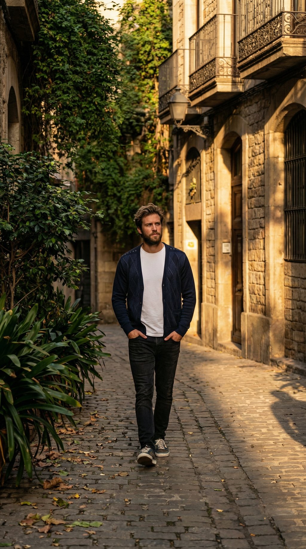 AI product shot of Trentino Fleece-Lined Knit Jacket