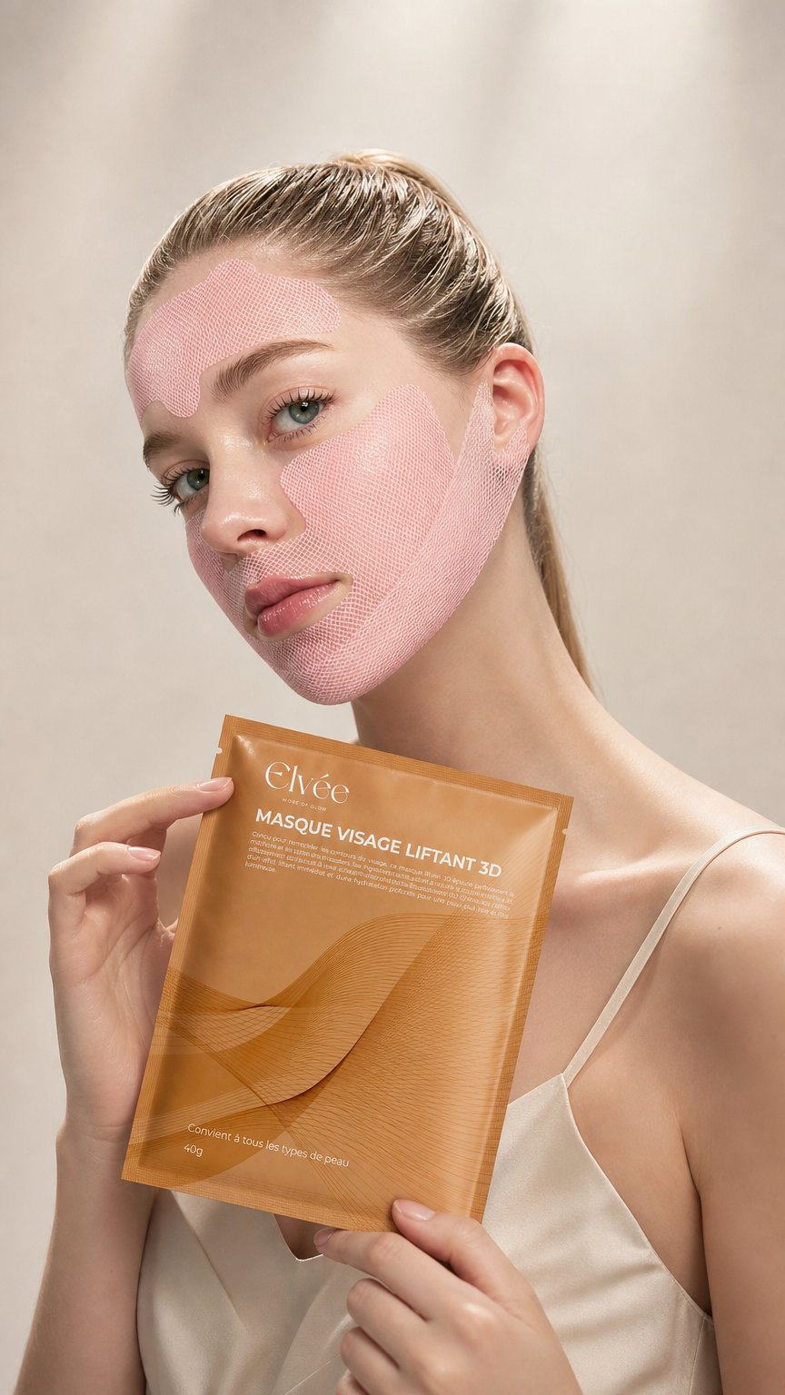 AI product shot of Masque Liftant 3D Hydratant & Raffermissant