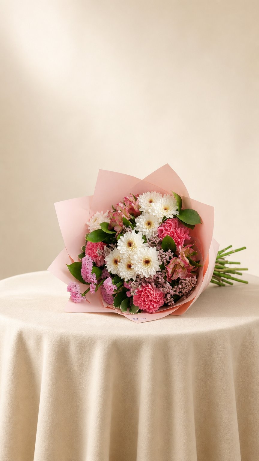 AI product shot of זר Blush Whisper
