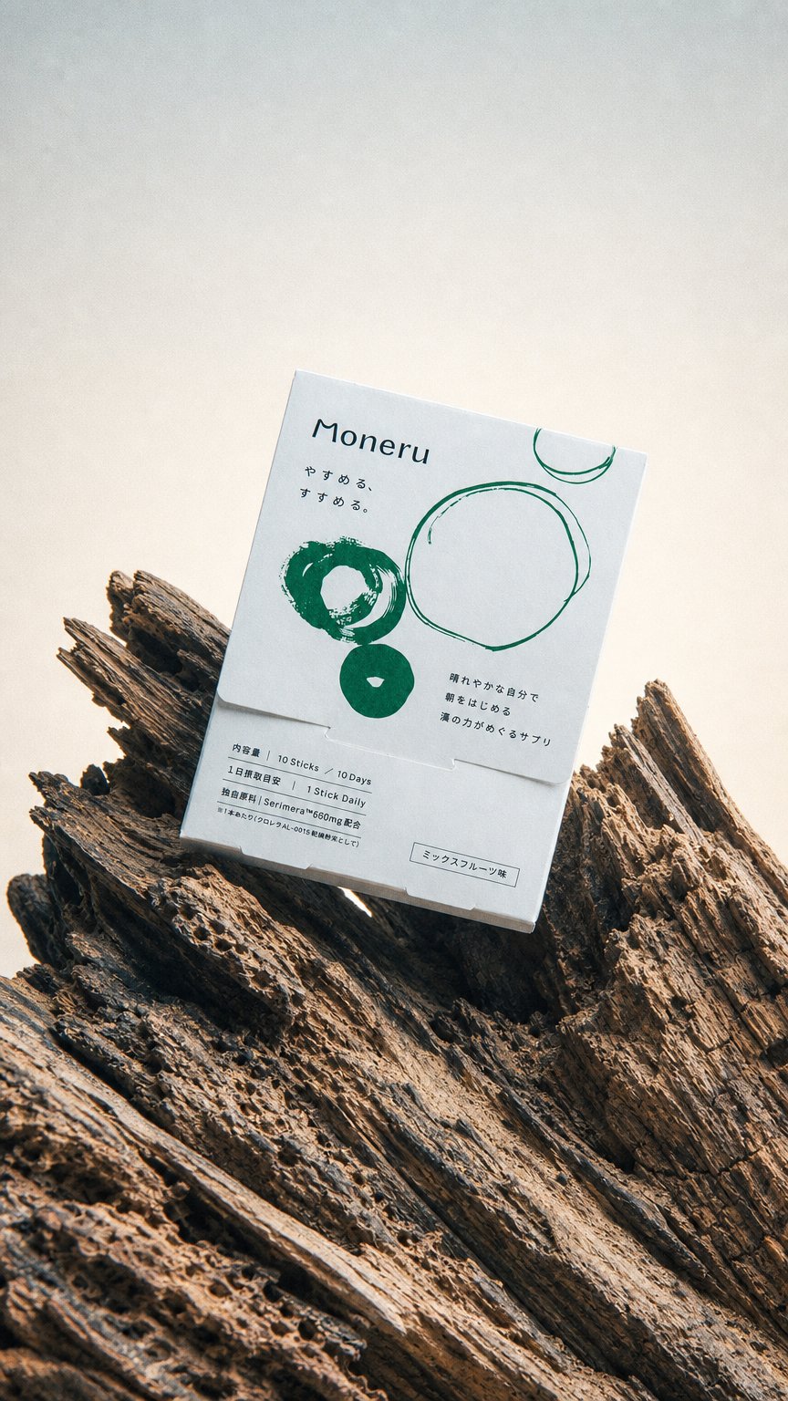 AI product shot of [10日分] 藻サプリMoneru〈スティック〉ミックスフルーツ味