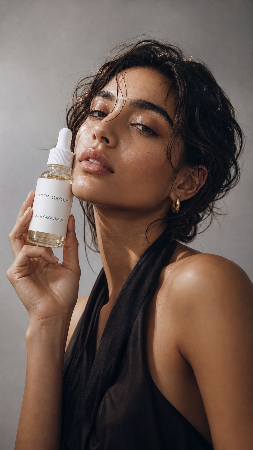 AI product shot of Hair Growth Oil
