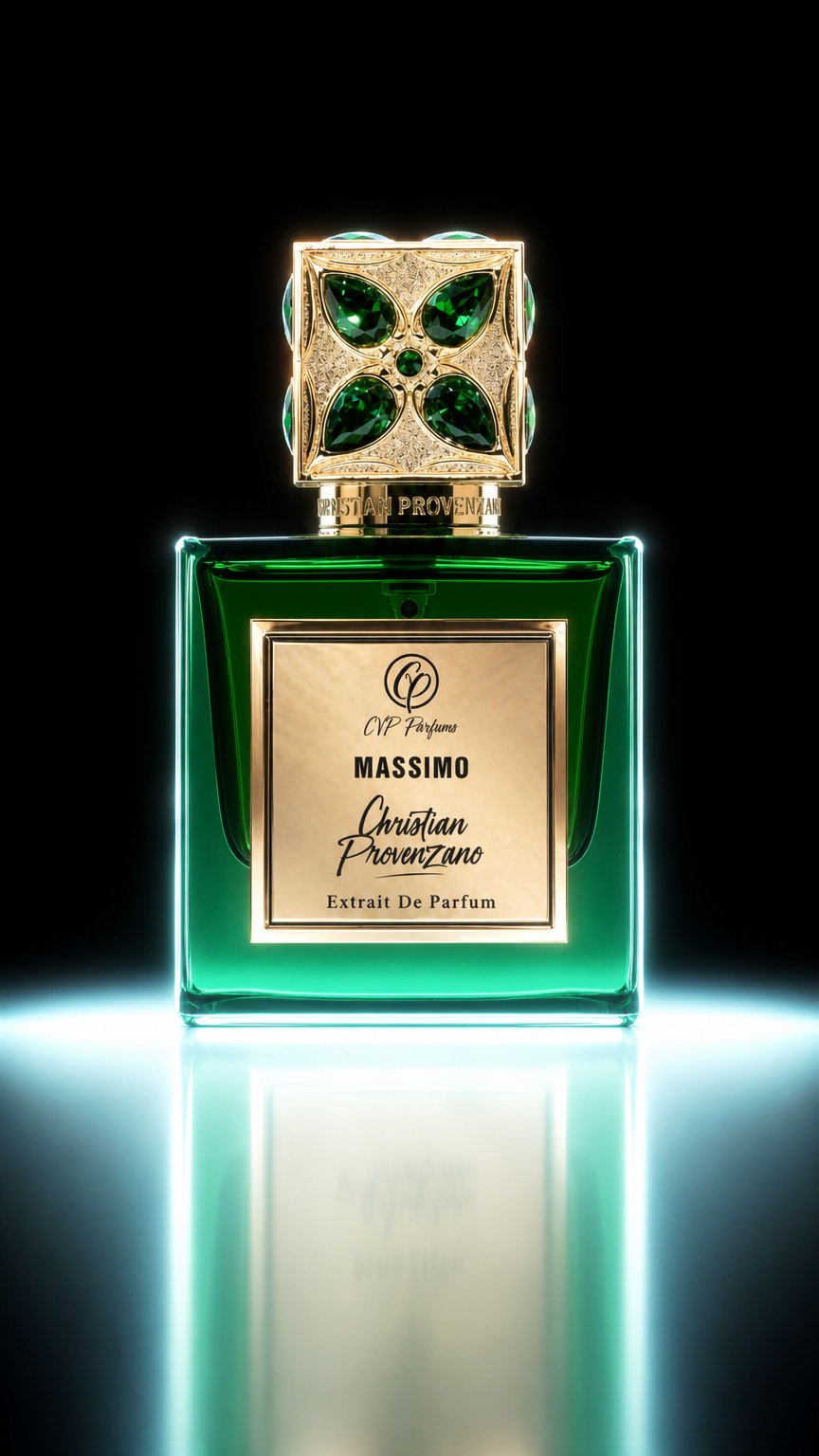 AI product shot of Massimo Extrait de Parfum 100ml