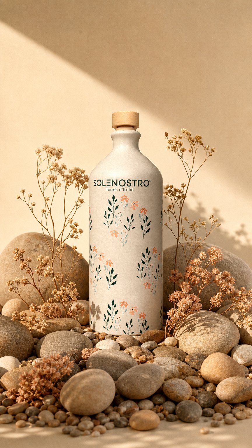 AI product shot of Orcio Classico – Huile d’olive vierge extra – 500ml