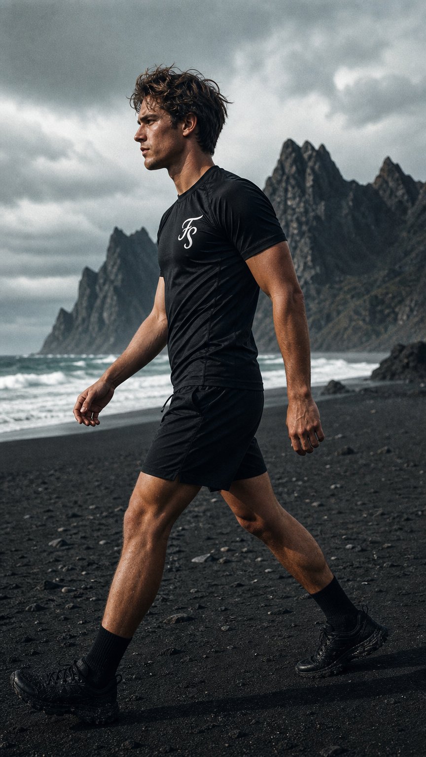 AI product shot of Foundation BJJ Rashguard | Premium No-Gi Grappling Rashguard