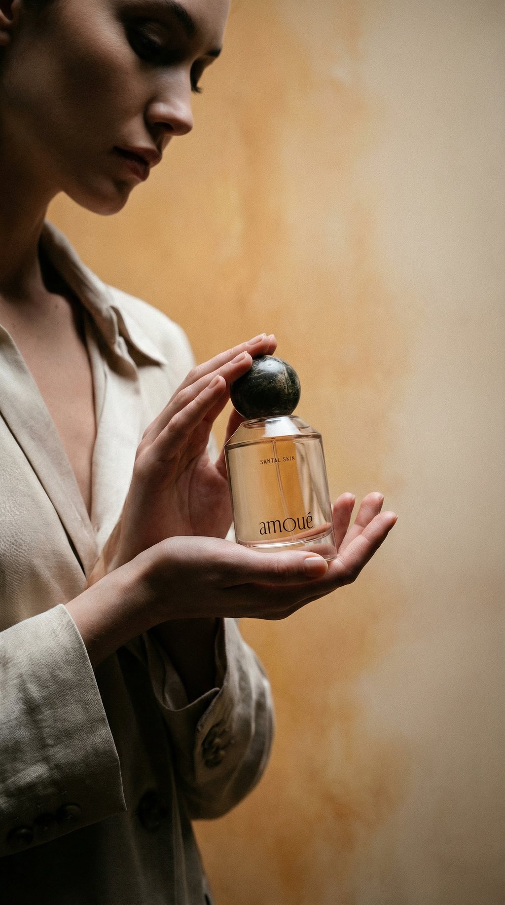 AI product shot of EAU DE PARFUM Santal Skin