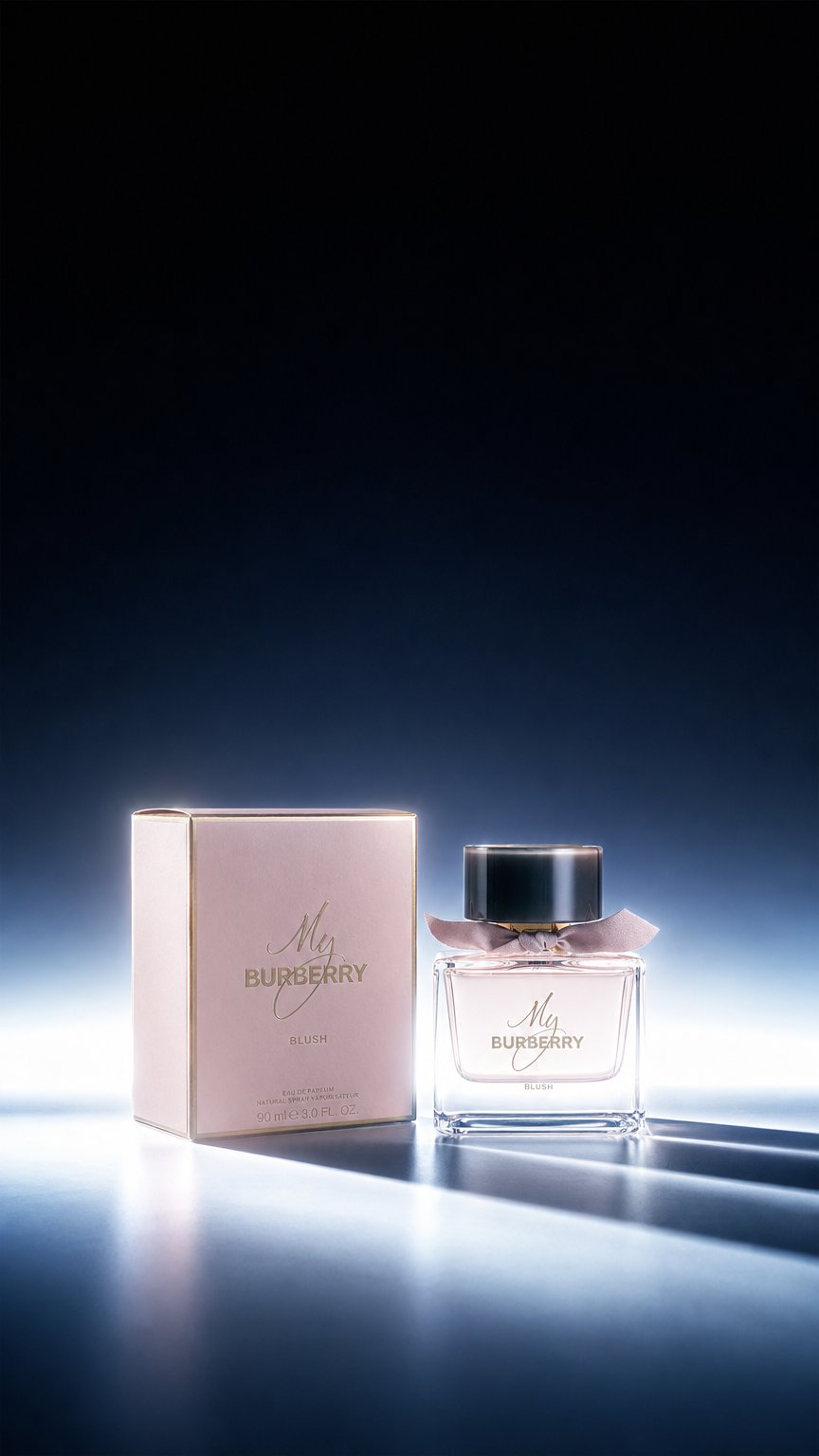 AI product shot of My Burberry Blush by Burberry Eau De Parfum Spray 3 oz (Women)