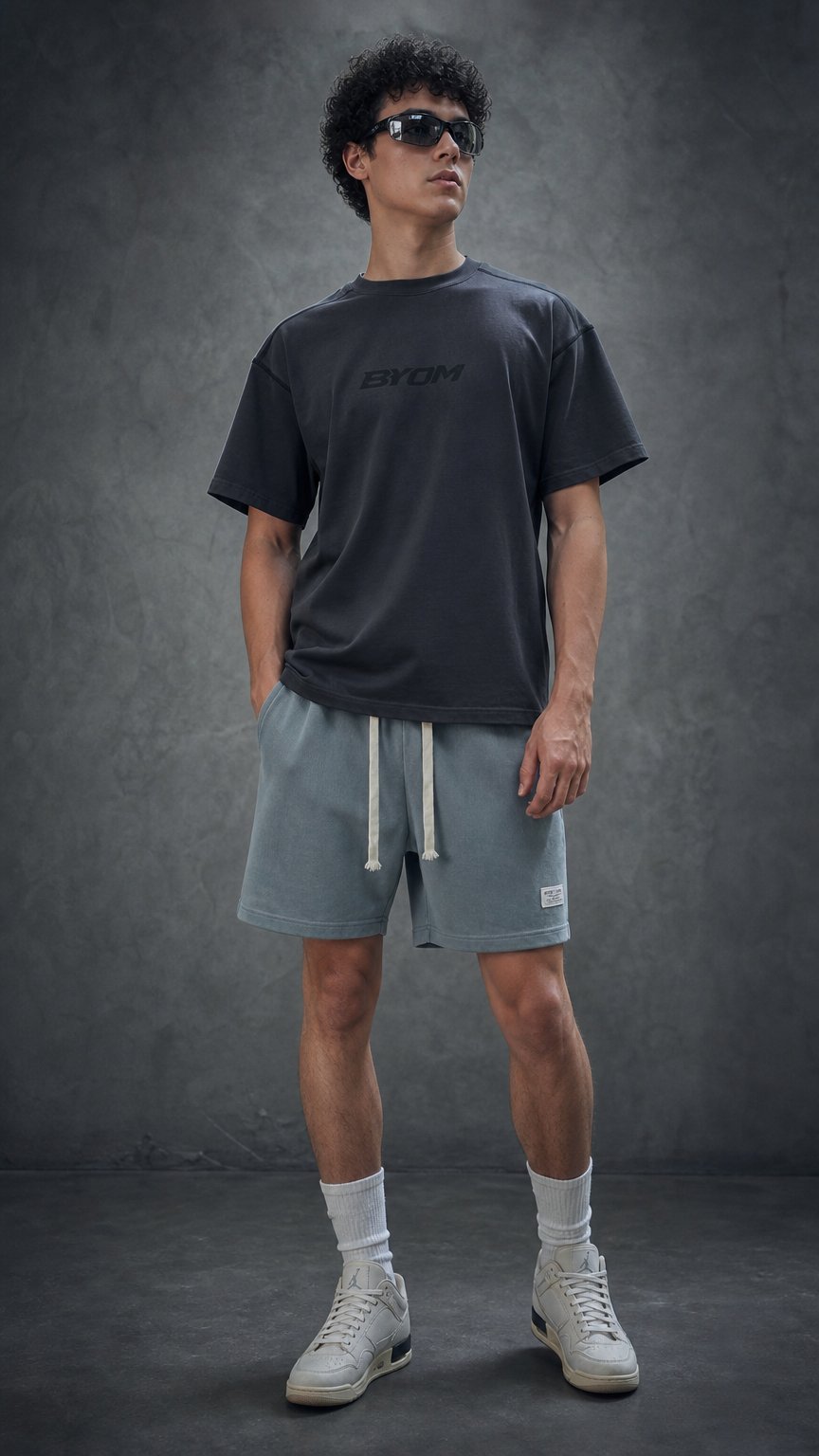 AI product shot of BYOM Signature Street Tee