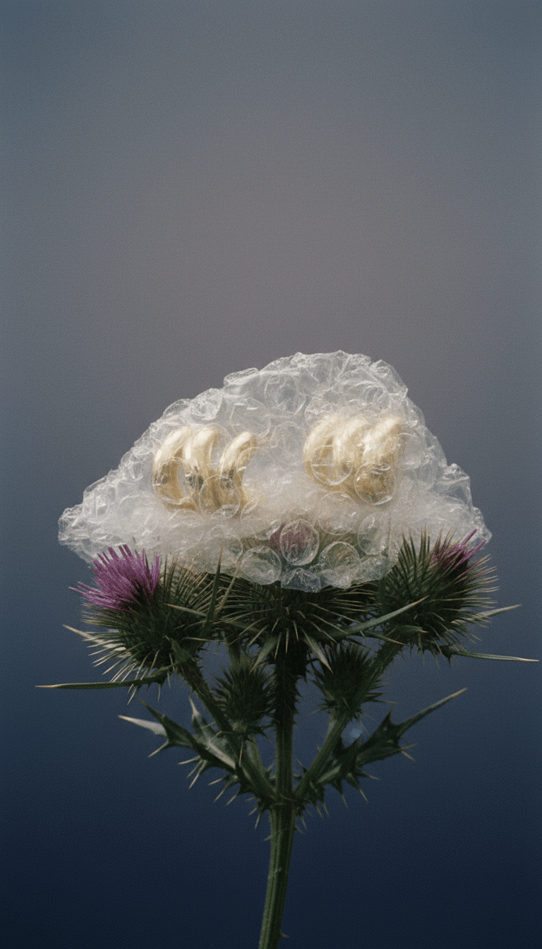 AI product shot of The Bianca Studs