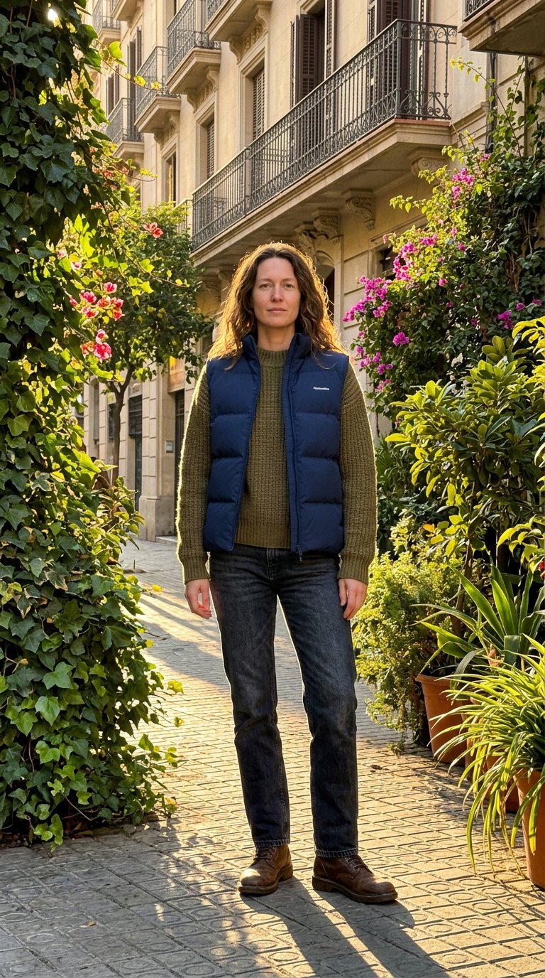 AI product shot of Daff Down Vest