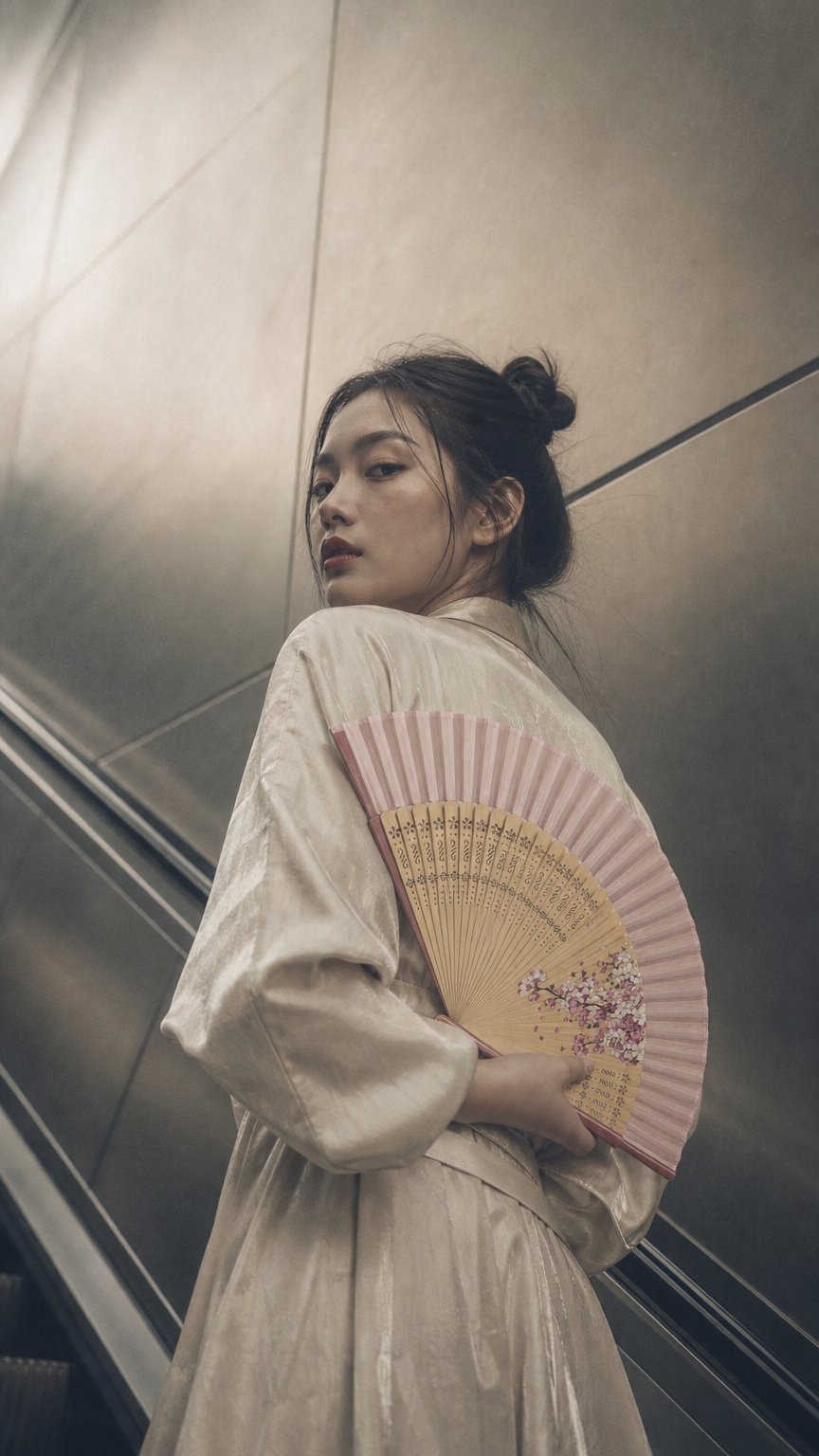 AI product shot of Handfan - Rosie