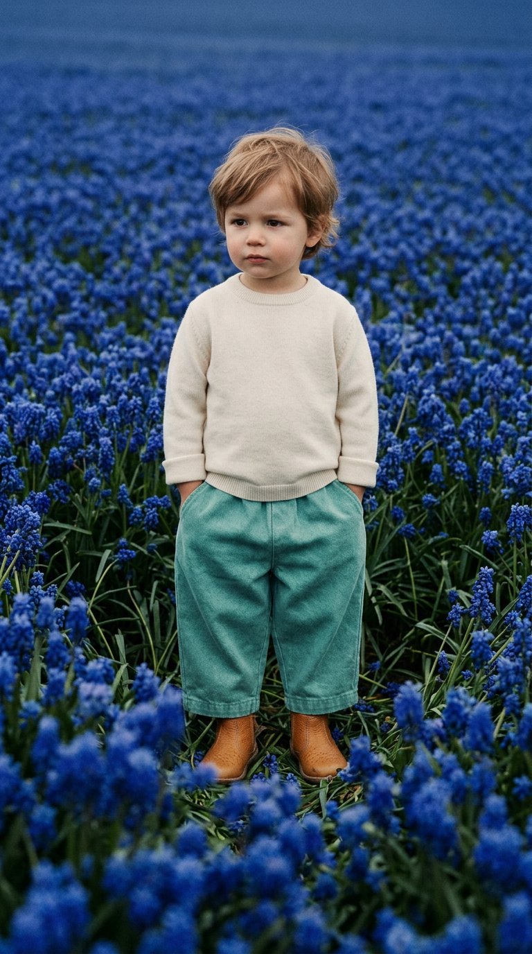 AI product shot of Bobo Choses woven pants