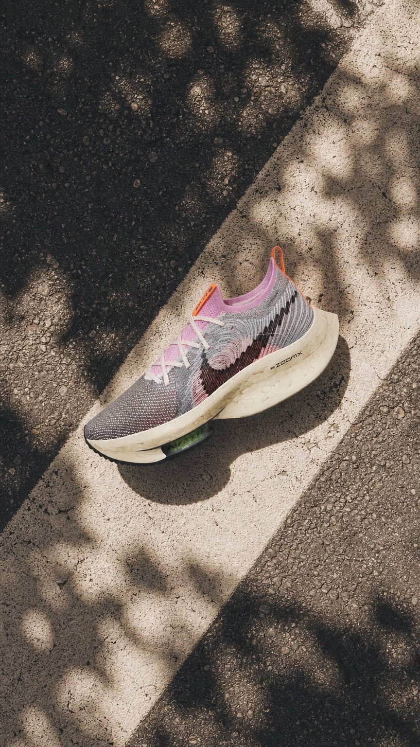 AI product shot of Nike Air Zoom Alphafly Next Nature