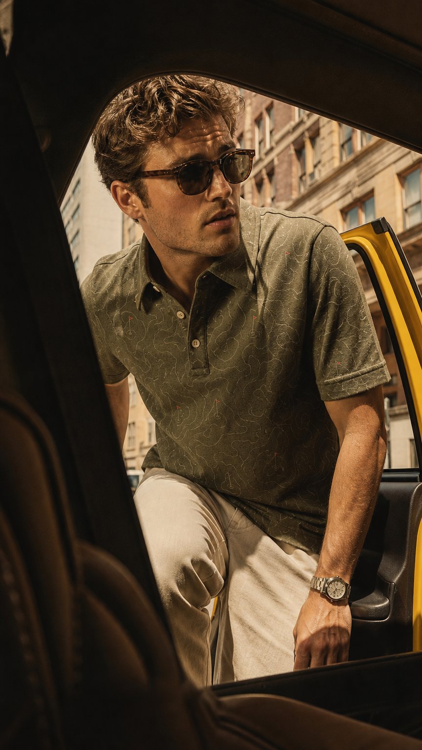 AI product shot of The “Pinseeker” Polo