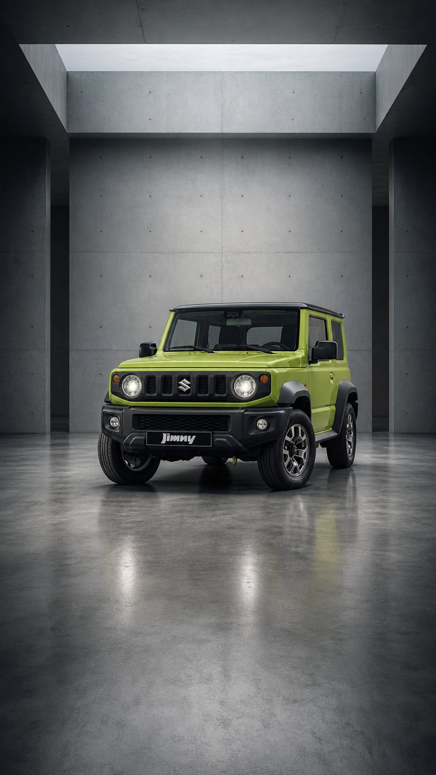AI product shot of Suzuki Jimny