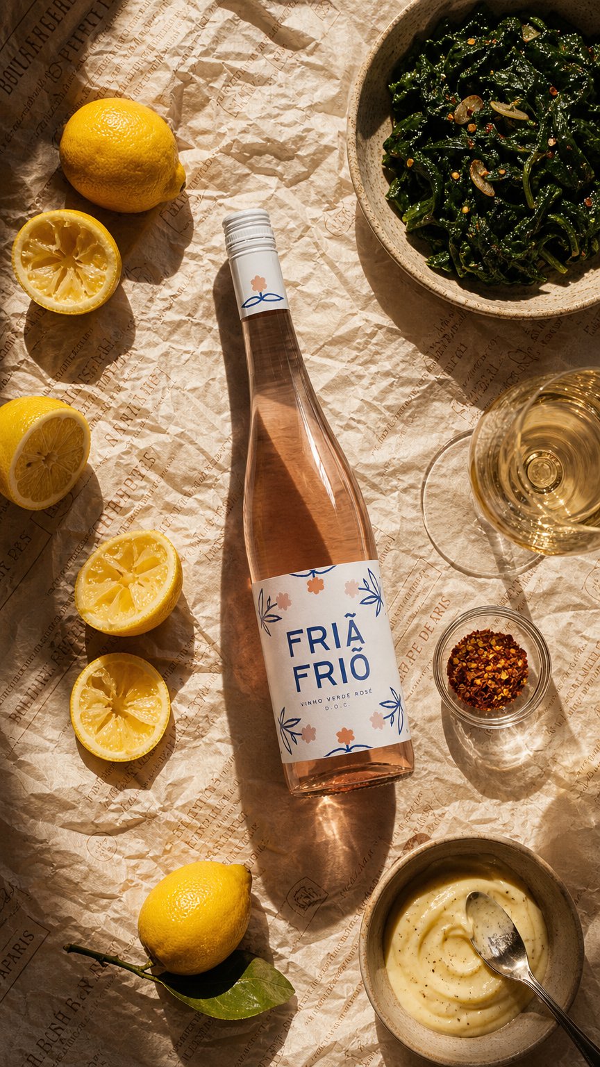 AI product shot of Fria Frio Rosé